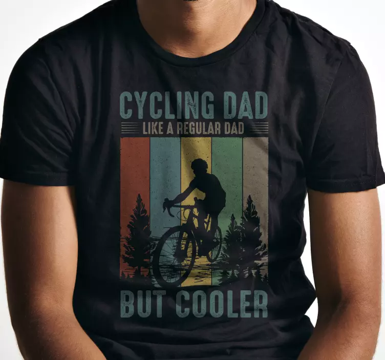 Vatertag T Shirt Radfahren papa - TenStickers