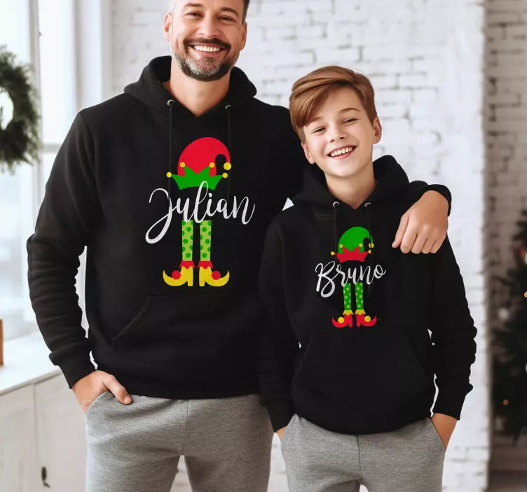 Weihnachts T Shirt elfenfamilie - TenStickers