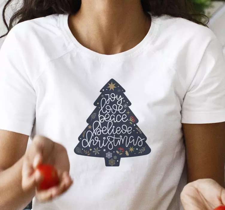 Weihnachts T Shirt Freude liebe weihnachten T-Shirt - TenStickers