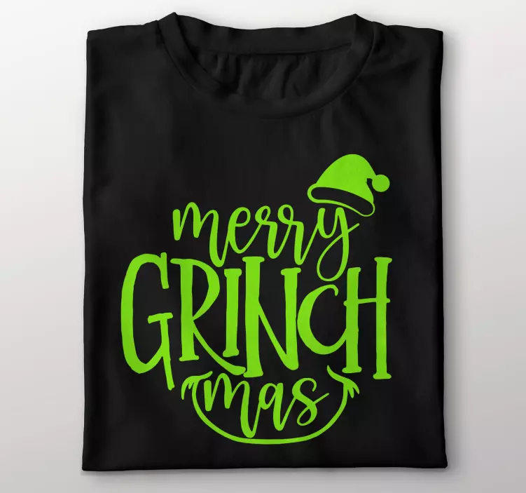 Weihnachts T Shirt Merry Grinchmas - TenStickers
