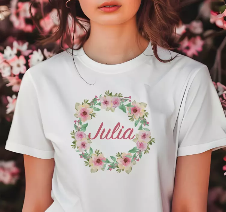 T-Shirts mit Namen frühlingsblumen - TenStickers