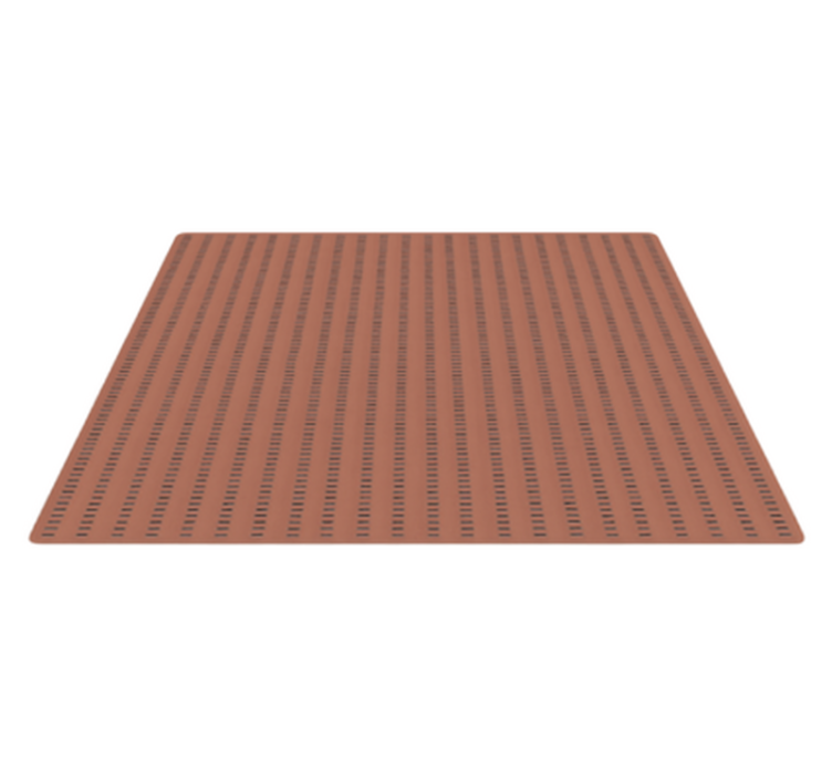 Vinyl Teppich Terrasse strichliniendesign - TenStickers