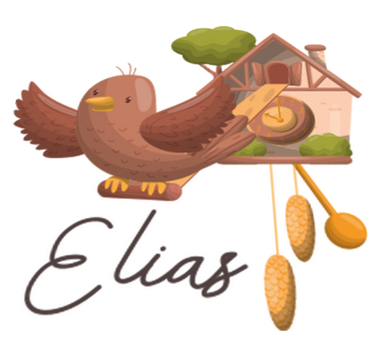 Vinyl teppich tiere individuell gestaltbare uhr - TenStickers