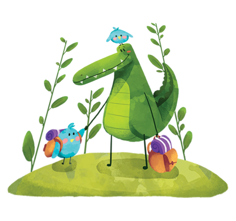 Vinyl teppich tiere see tierfreunde - TenStickers