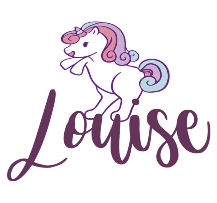 Vinyl teppich tiere lustiges kleines einhorn - TenStickers