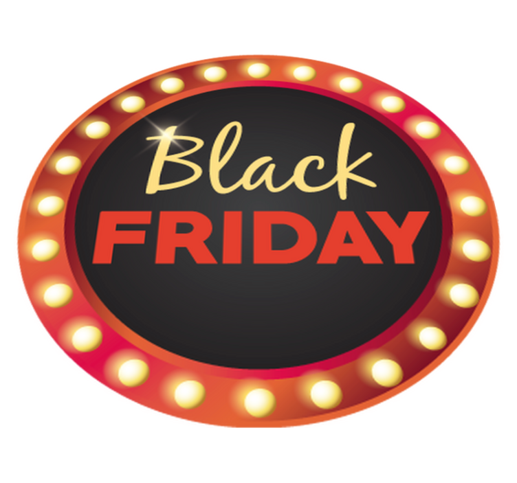 Vinyl teppich black friday rote runde aktion - TenStickers