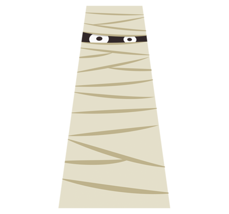 Vinyl teppich halloween mumienaugen - TenStickers