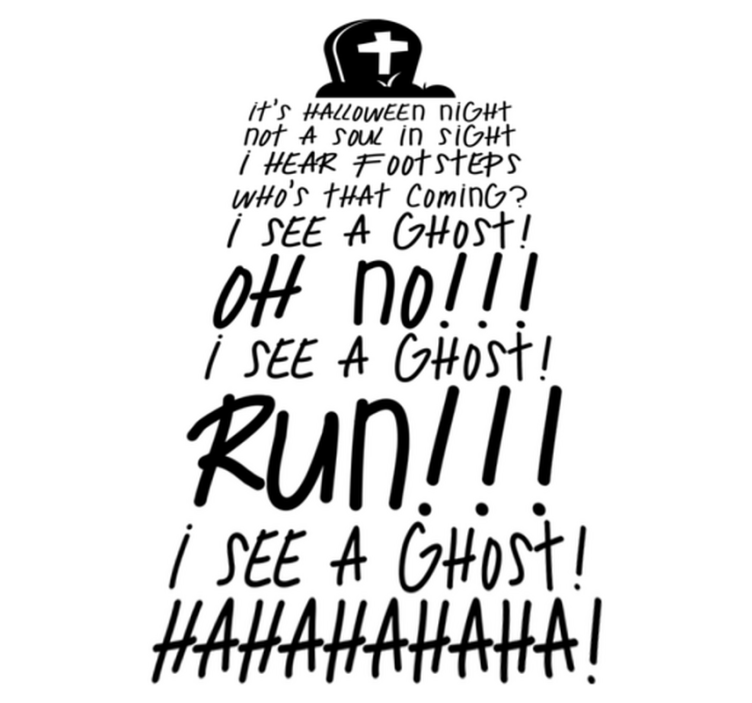 Vinyl teppich halloween beliebter song - TenStickers