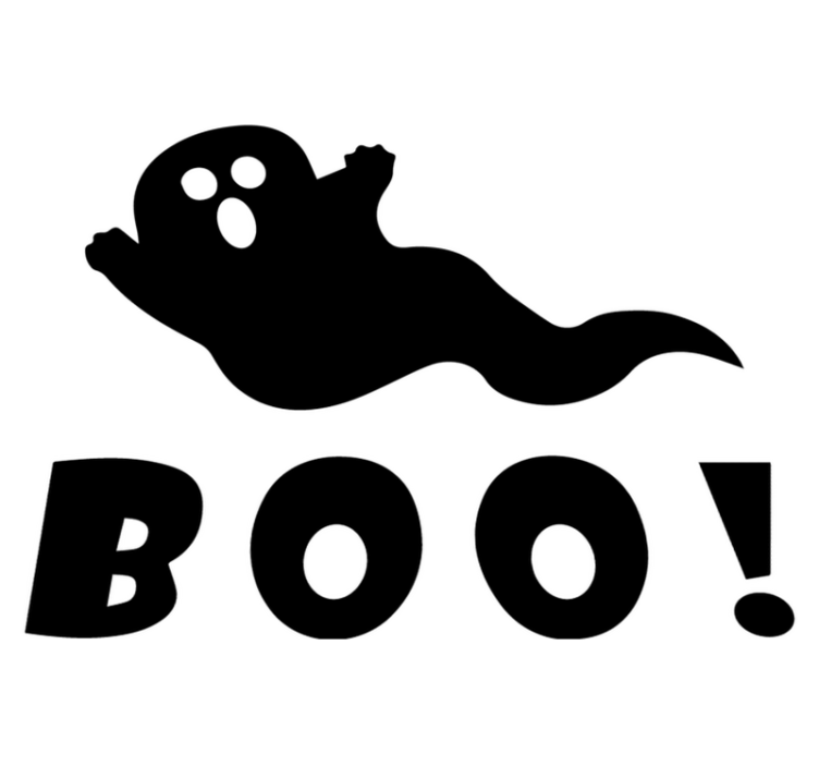 Vinyl teppich halloween gespenstisches boo display - TenStickers