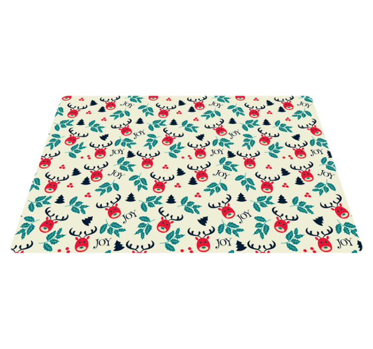 Vinyl teppich weihnachten freude und rentier laptop - TenStickers