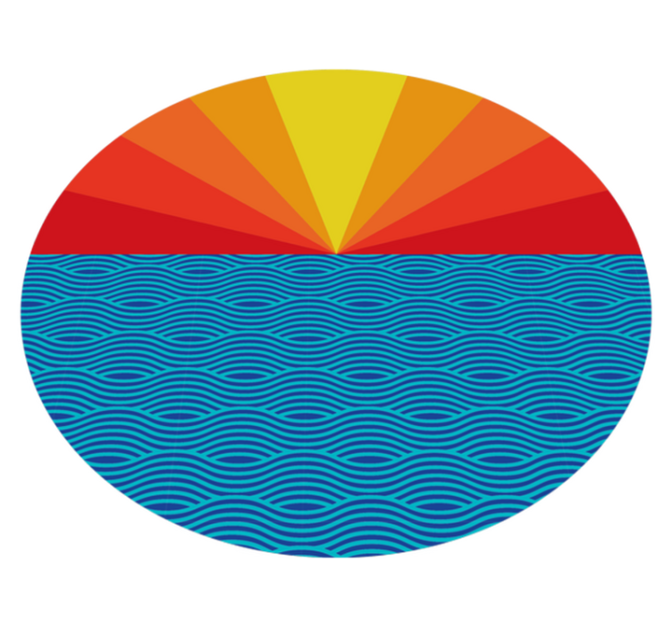 Vinyl teppich schlafzimmer vintage sonnenuntergang - TenStickers