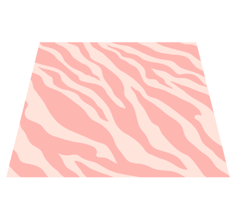Vinyl teppich tiermuster pink zebramuster - TenStickers