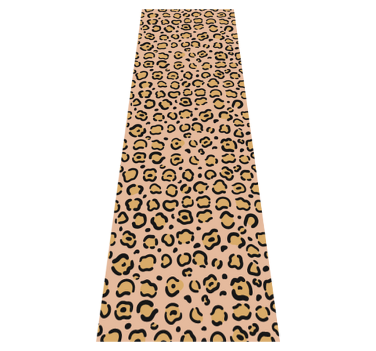 Vinyl teppich tiermuster leopard pastellfarben druck - TenStickers