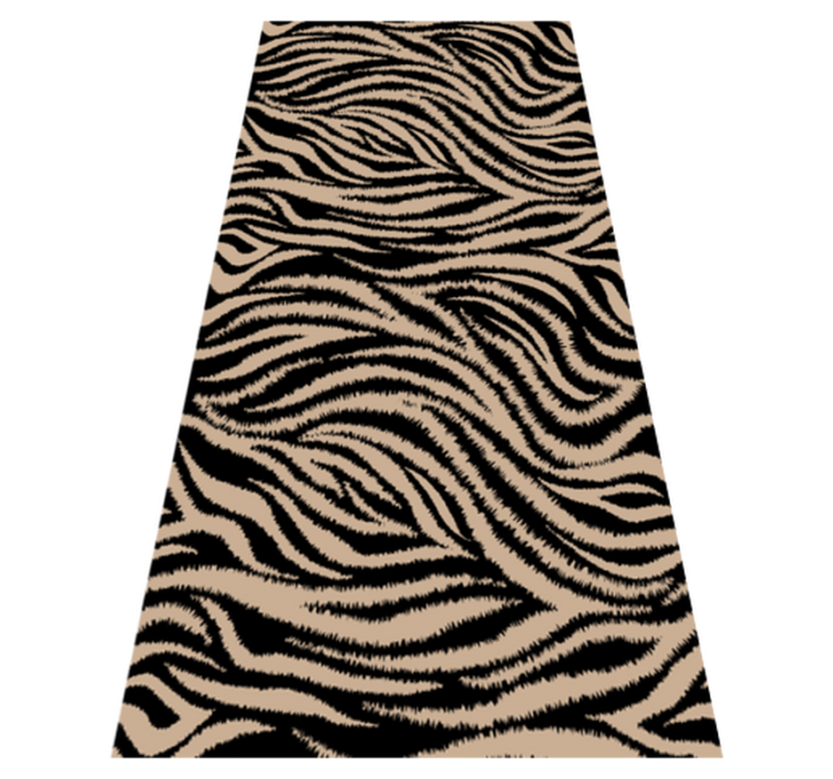 Vinyl teppich tiermuster mit zebra streifen muster - TenStickers