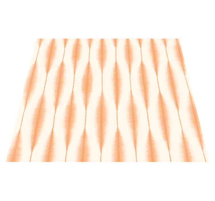 Vinyl teppich geometrisch ikat kasuri orange - TenStickers