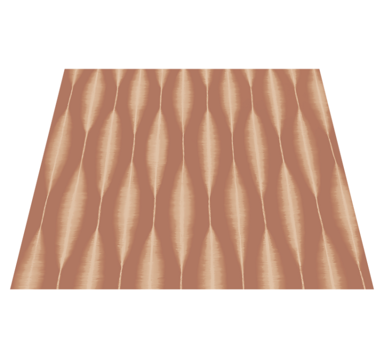 Vinyl teppich geometrisch ikat kasuri mocha mousse - TenStickers