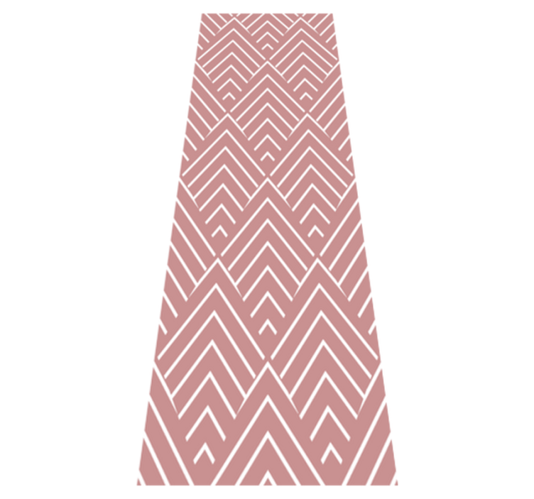 Vinyl teppich geometrisch rote parallelogramme und sechsecke - TenStickers