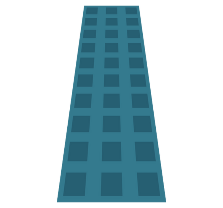 Vinyl teppich geometrisch blaues muster mit quadraten - TenStickers