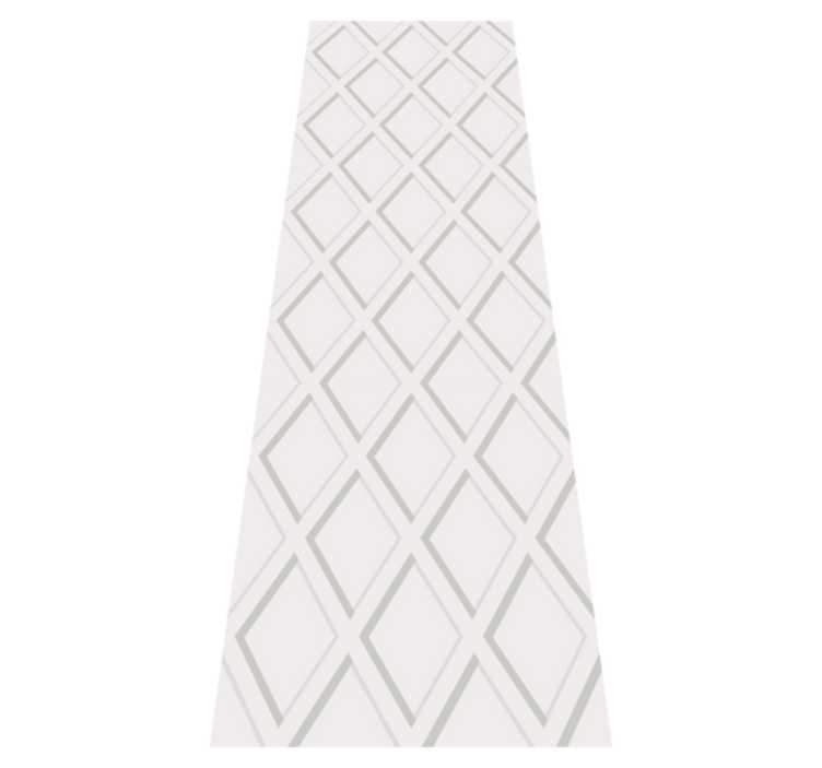 Vinyl teppich geometrisch 3d rauten hamptons muster - TenStickers