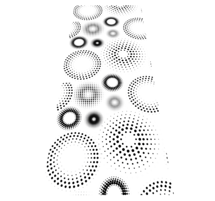 Vinyl teppich geometrisch nahtlose punkte - TenStickers