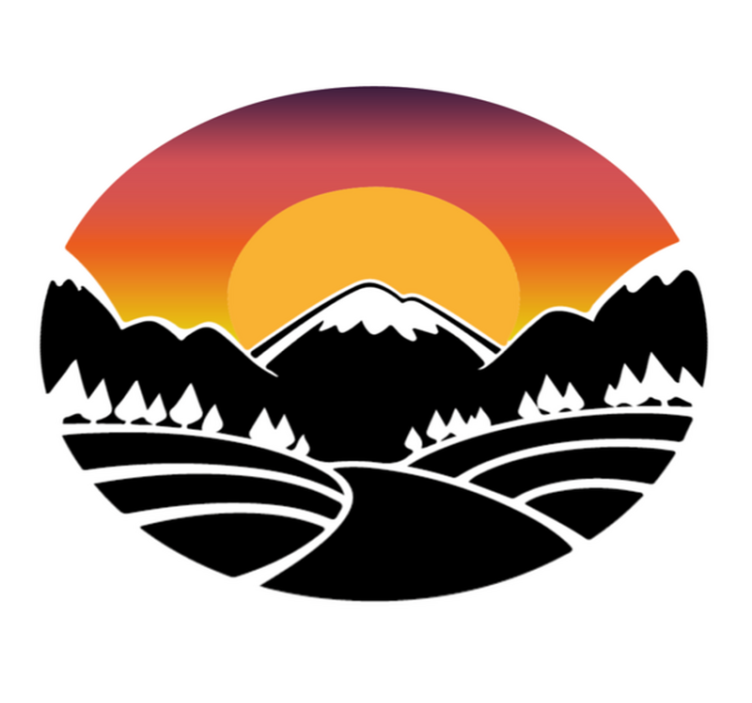 Vinyl teppich natur berge und wälder - TenStickers