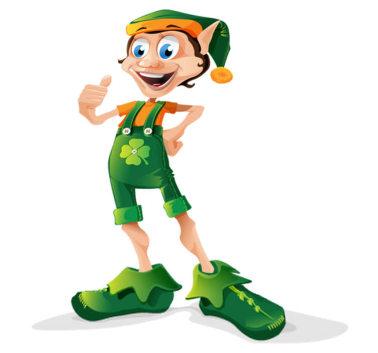 Vinyl teppich kinderzimmer kleeblatt elf - TenStickers