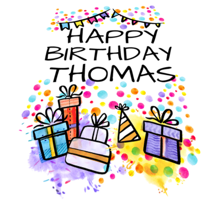 Vinyl teppich kinderzimmer personalisiert zum geburtstag - TenStickers