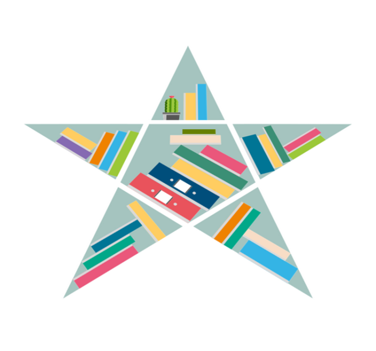 Vinyl teppich kinderzimmer sternenleser - TenStickers