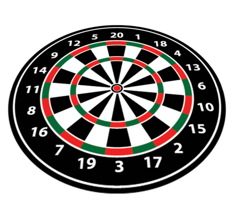 Vinyl teppich spiele mit dartspiel aufkleber - TenStickers