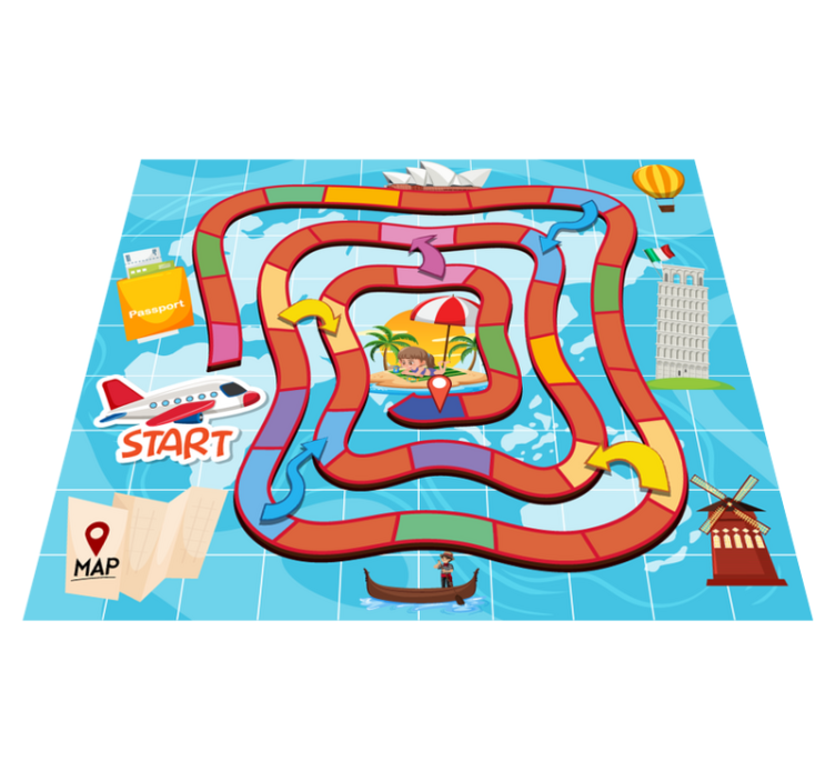 Vinyl teppich spiele für brettspielreisen - TenStickers