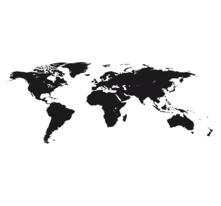 Vinyl teppich weltkarte vinilo dekorativer weltkarte - TenStickers