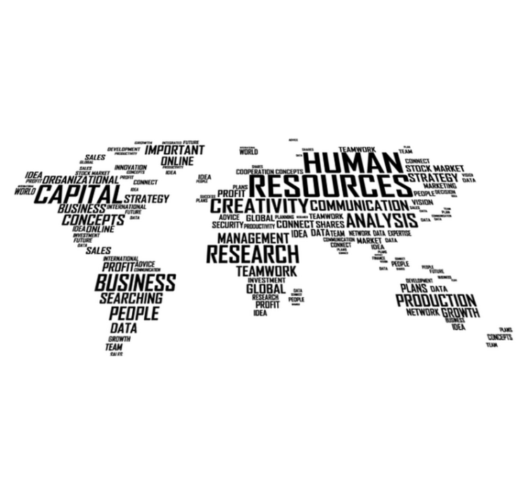 Vinyl teppich weltkarte für unternehmen - TenStickers