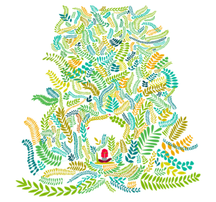 Vinyl teppich kinderzimmer schöne lesefantasie - TenStickers