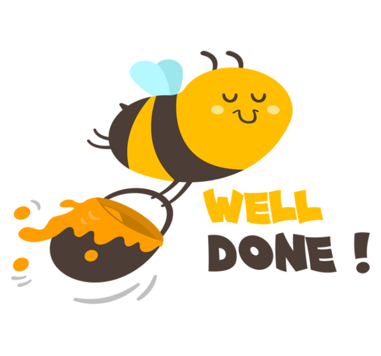 Vinyl teppich kinderzimmer fleißige biene gut gemacht - TenStickers