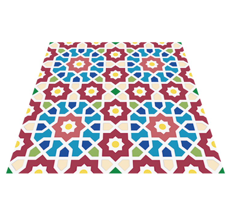 Vinyl teppich bad arabische fliesenmuster - TenStickers