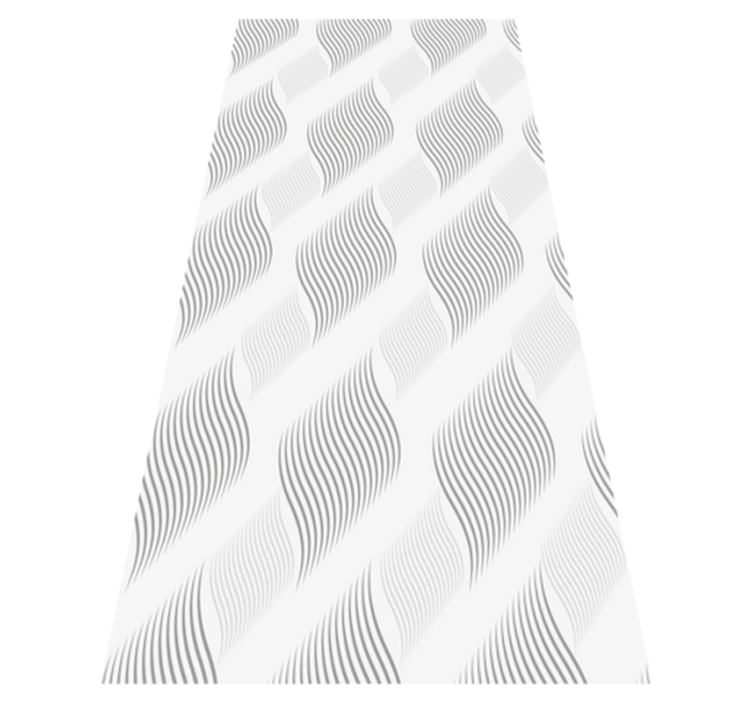 Vinyl teppich schlafzimmer mit retro muster in hellgrau - TenStickers