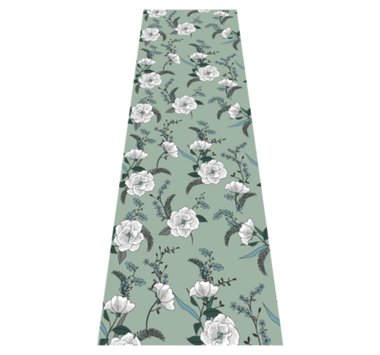 Vinyl teppich schlafzimmer schöner weißer magnolienbaum - TenStickers