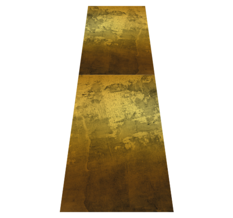 Vinyl teppich schlafzimmer im retro goldenen muster - TenStickers