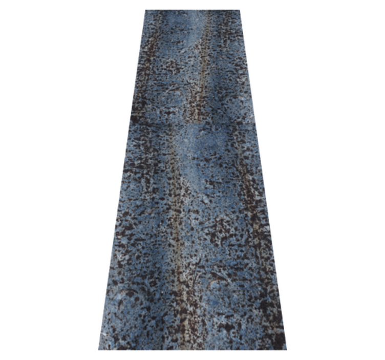 Vinyl teppich schlafzimmer im retro design mit rohem muster - TenStickers