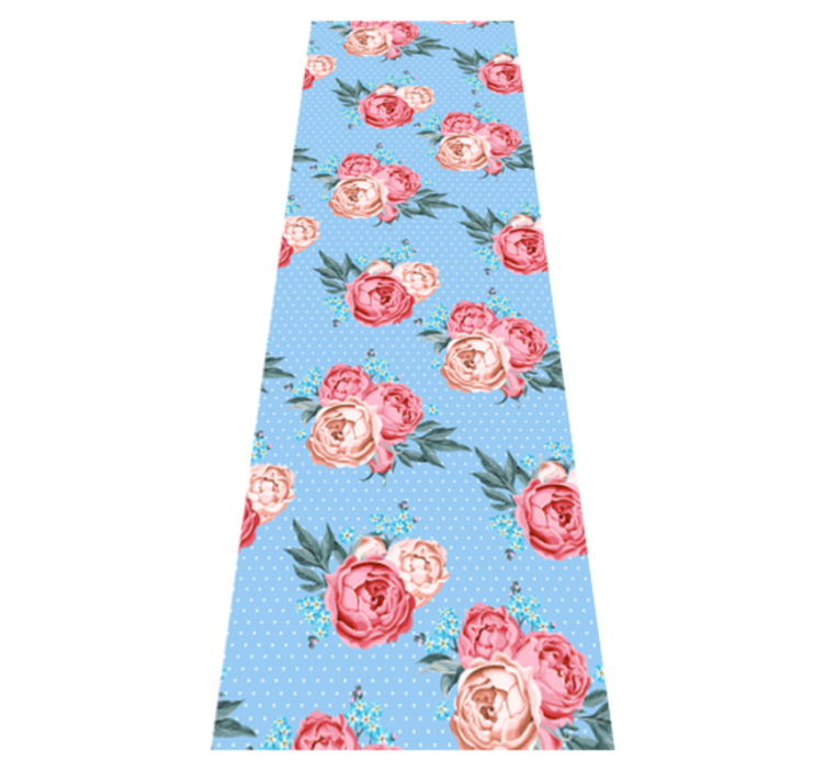 Vinyl teppich schlafzimmer im shabby chic punkte-design - TenStickers