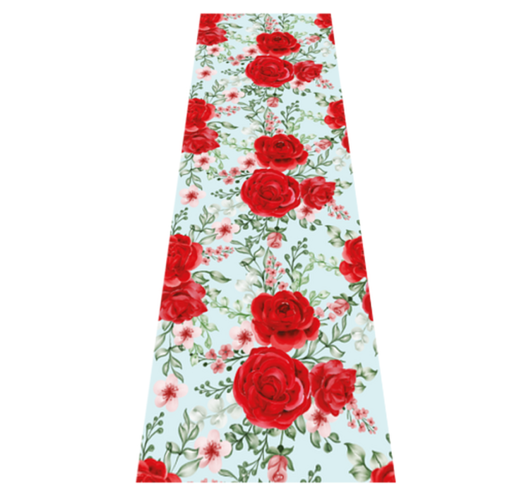 Vinyl teppich schlafzimmer im grandmillenial blumenstil - TenStickers