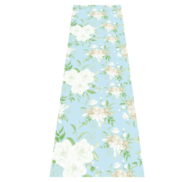 Vinyl teppich schlafzimmer im wilden floralen stil - TenStickers