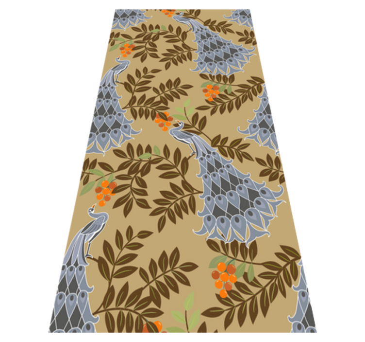 Vinyl teppich schlafzimmer im afrikanischen graufächerdesign - TenStickers