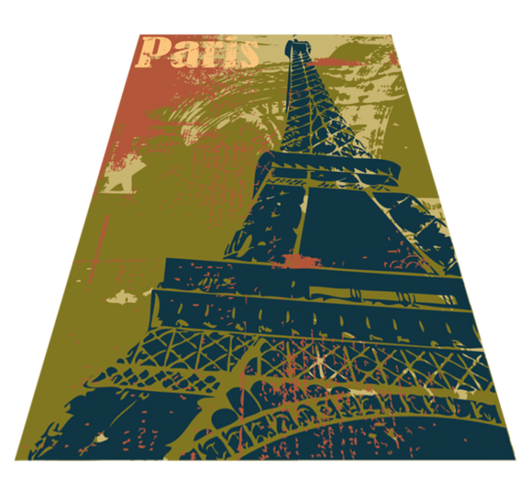 Vinyl teppich schlafzimmer paris dekorationsposter - TenStickers