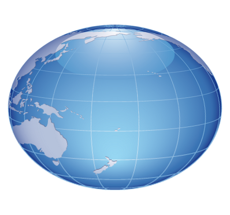 Vinyl teppich schlafzimmer pazifischer ozean blau - TenStickers