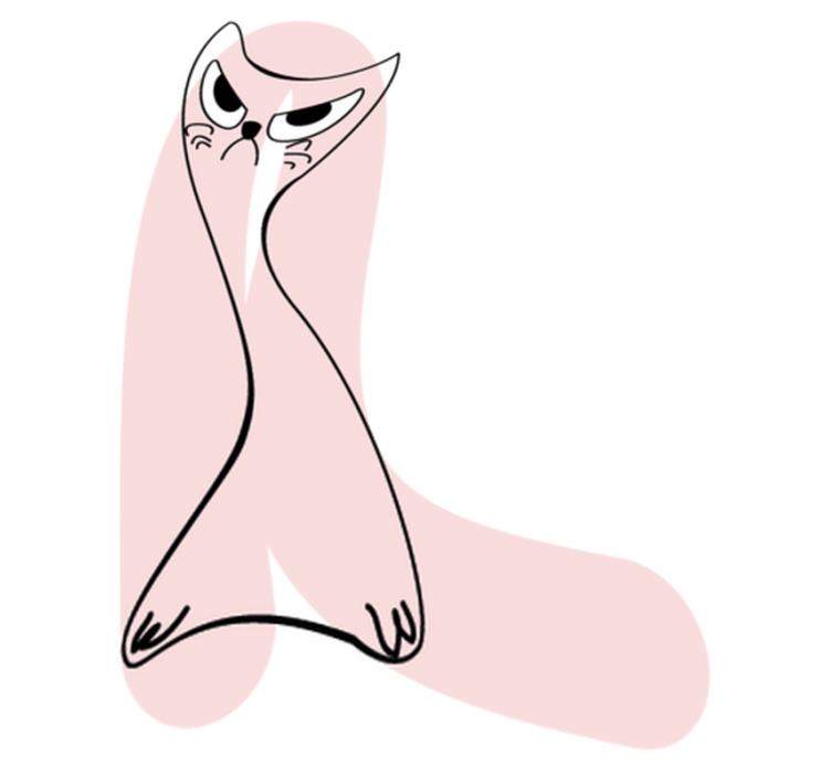 Vinyl teppich schlafzimmer katzenmuster rosa - TenStickers