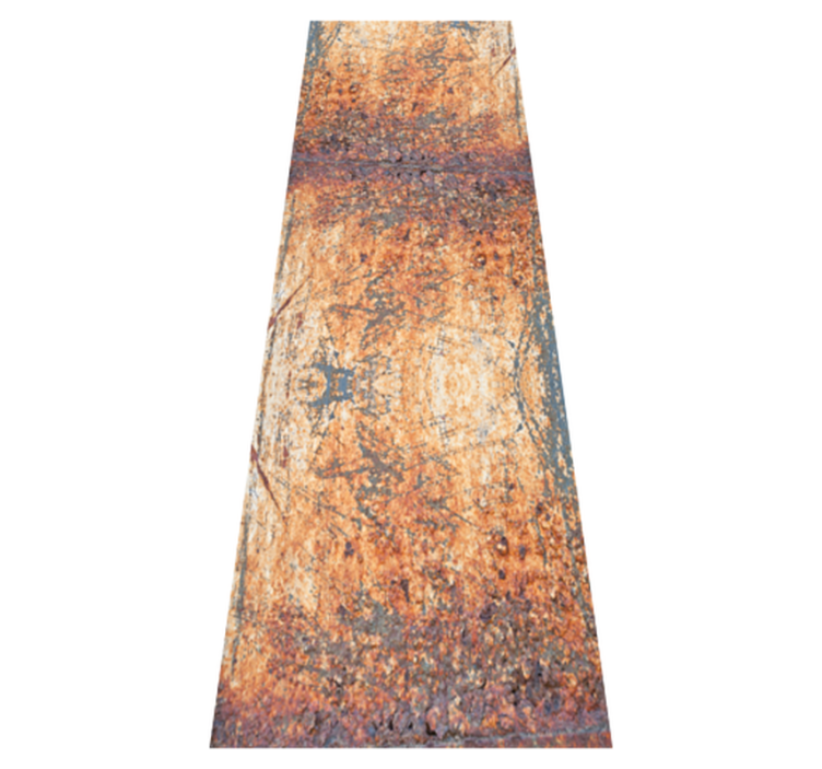 Vinyl teppich schlafzimmer in braun-grauem betonmuster - TenStickers