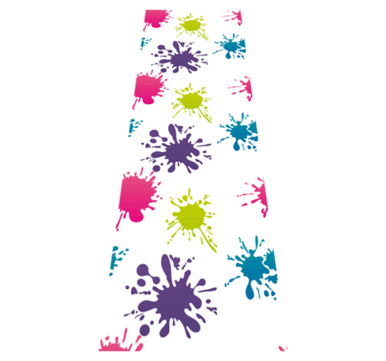 Vinyl teppich schlafzimmer farbexplosion - TenStickers