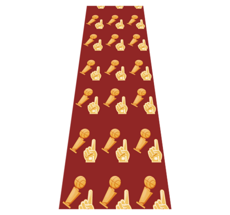 Vinyl teppich schlafzimmer mit basketballspiel-muster - TenStickers