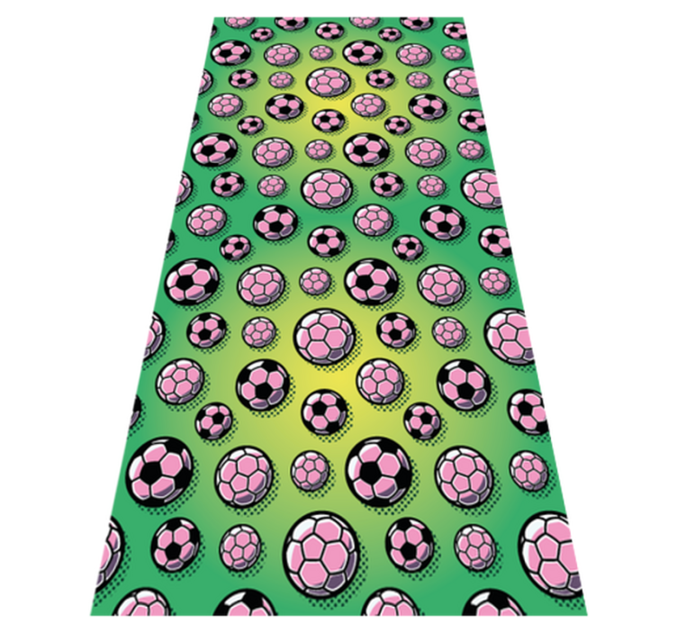 Vinyl teppich schlafzimmer mit farbverlauf fußballfeld - TenStickers